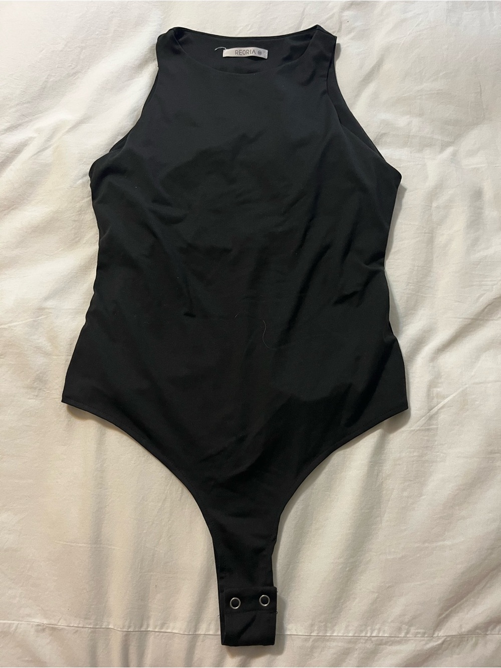 Reoria Black One-Piece Bodysuit